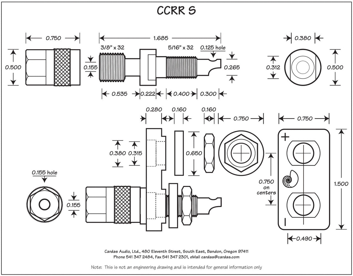 Cardas CCBP S Binding Post Measurement