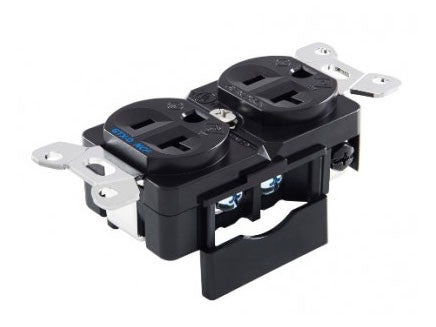 GTX-D NCF(R) Duplex Power Outlet for US (Rhodium)