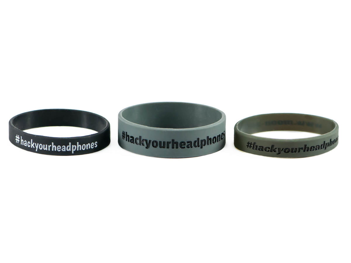 Moon Audio Bands - Small, Large, Medium (Left to Right)